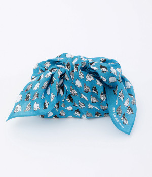 バンダナ　raicho(ブルー-ONESIZE)