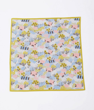 バンダナ　flower shop(ライトグレー-ONESIZE)