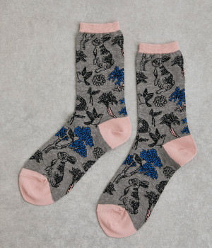 ソックス　carrot　yard(チャコールグレー-ONESIZE)