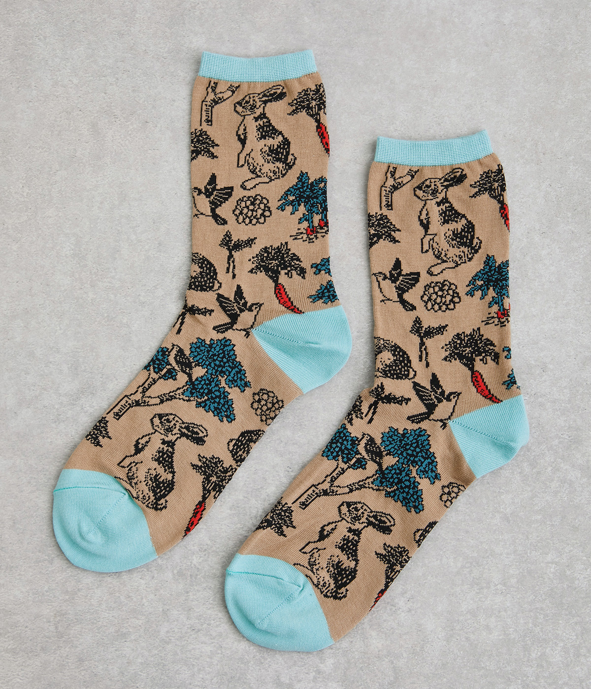 ソックス　carrot　yard(モカ-ONESIZE)