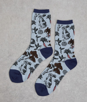 ソックス　carrot　yard(ライトブルー-ONESIZE)