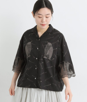 レースペンギンシャツ(ブラック-ONESIZE)