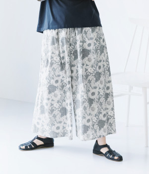 LIBERTYPRINTスカート見えパンツ(グレー×SwimDunclare-ONESIZE)