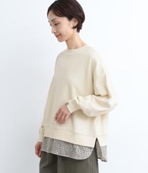 裏毛LIBERTY裾プルオーバー