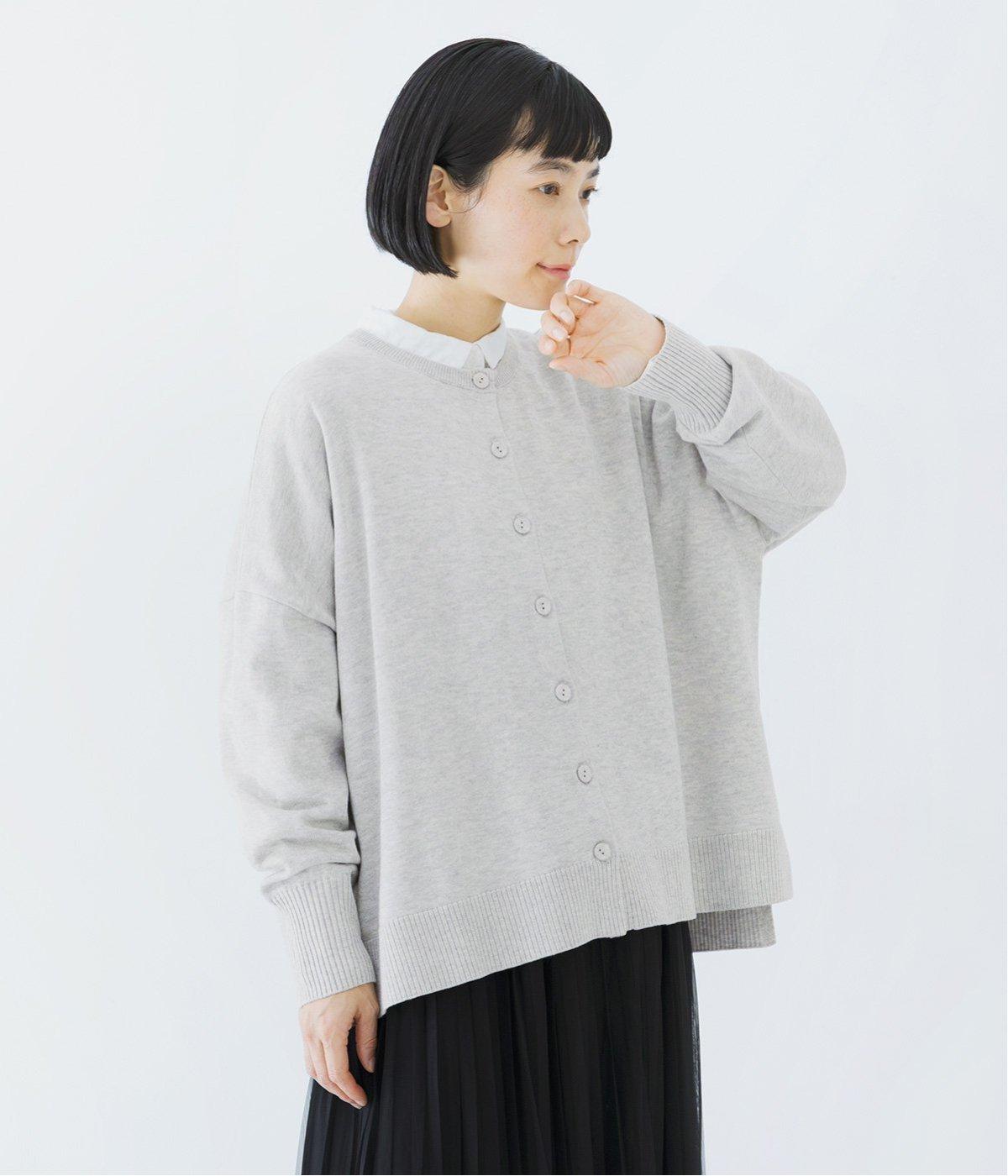 ボックスシルエットカーディガン(ライトグレー-F)