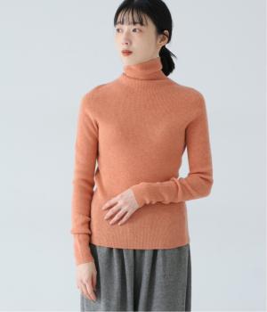 カシミヤ100％タートル(オレンジ-F)