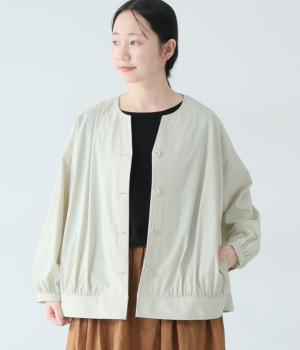 【4月下旬発売予定】撥水UVストレッチジャケット(グレージュ-F)