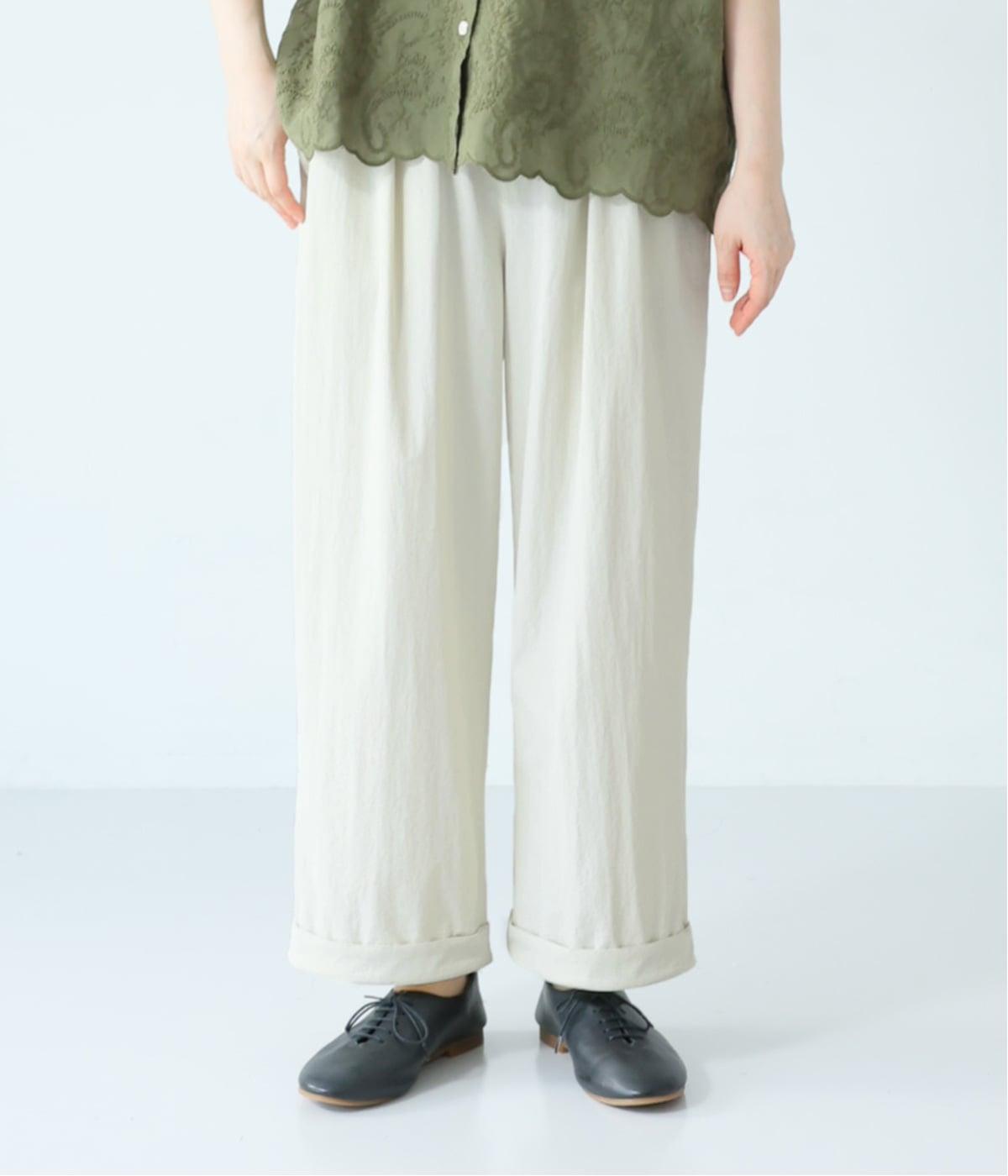 撥水UVストレッチパンツ(グレージュ-F)