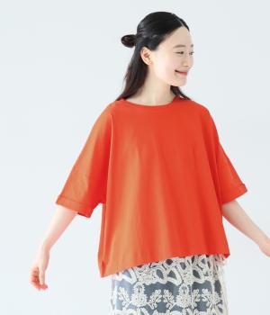 【7月上旬発売予定】【接触冷感】ドライタッチTシャツ(マンダリンオレンジ-F)