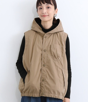 シンサレートキルト　ベスト(ベージュ-ONESIZE)