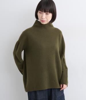 チェスオフタートルニット(カーキ-F)