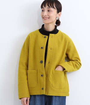 強縮ウールジャケット(マスタード-ONESIZE)