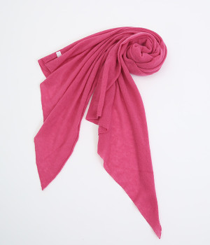 【OTA KNIT】ふわふわガーゼ　カシミヤショール(ローズ-ONESIZE)