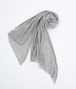 【OTA KNIT】ふわふわガーゼ　カシミヤショール(トップグレー-ONESIZE)