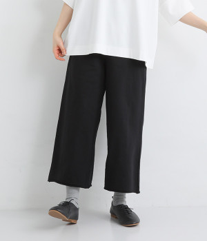 ハイゲージ裏毛キュロット(ブラック-ONESIZE)