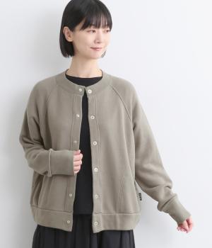 コットンマハバーラ裏毛ブルゾン(グレー-F)