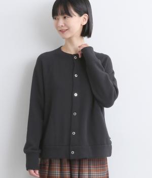 コットンマハバーラ裏毛ブルゾン(ブラック-F)
