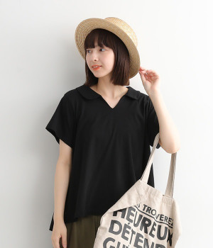 スキッパーカーラーTシャツ