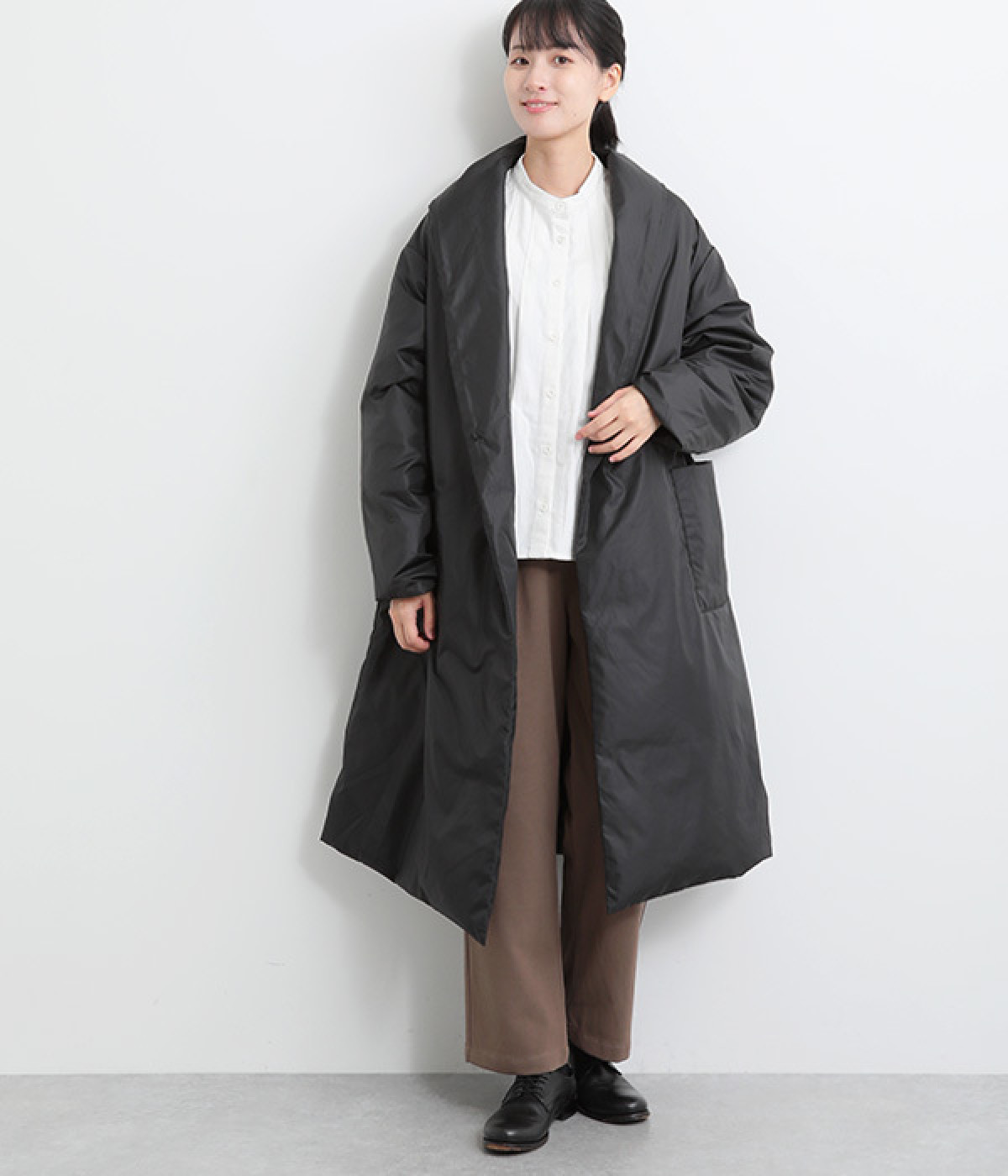 ドレープライトダウンコート｜mizuiro ind（ミズイロインド）の商品詳細