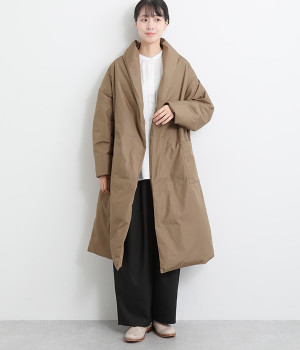ドレープライトダウンコート(ベージュ-ONESIZE)