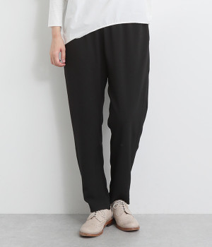 ハイウエストストレッチパンツ(ブラック-1)