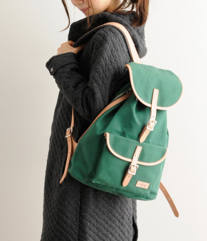 8号帆布リュックサック(グリーン-ONESIZE)