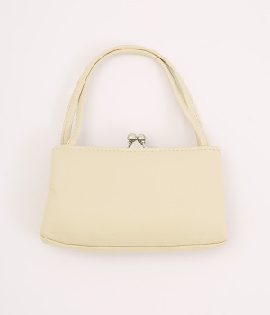 持手付がま口(アイボリー-ONESIZE)