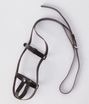 牛革ポットフォルダー0.47Lボトル専用(ダークブラウン-ONESIZE)