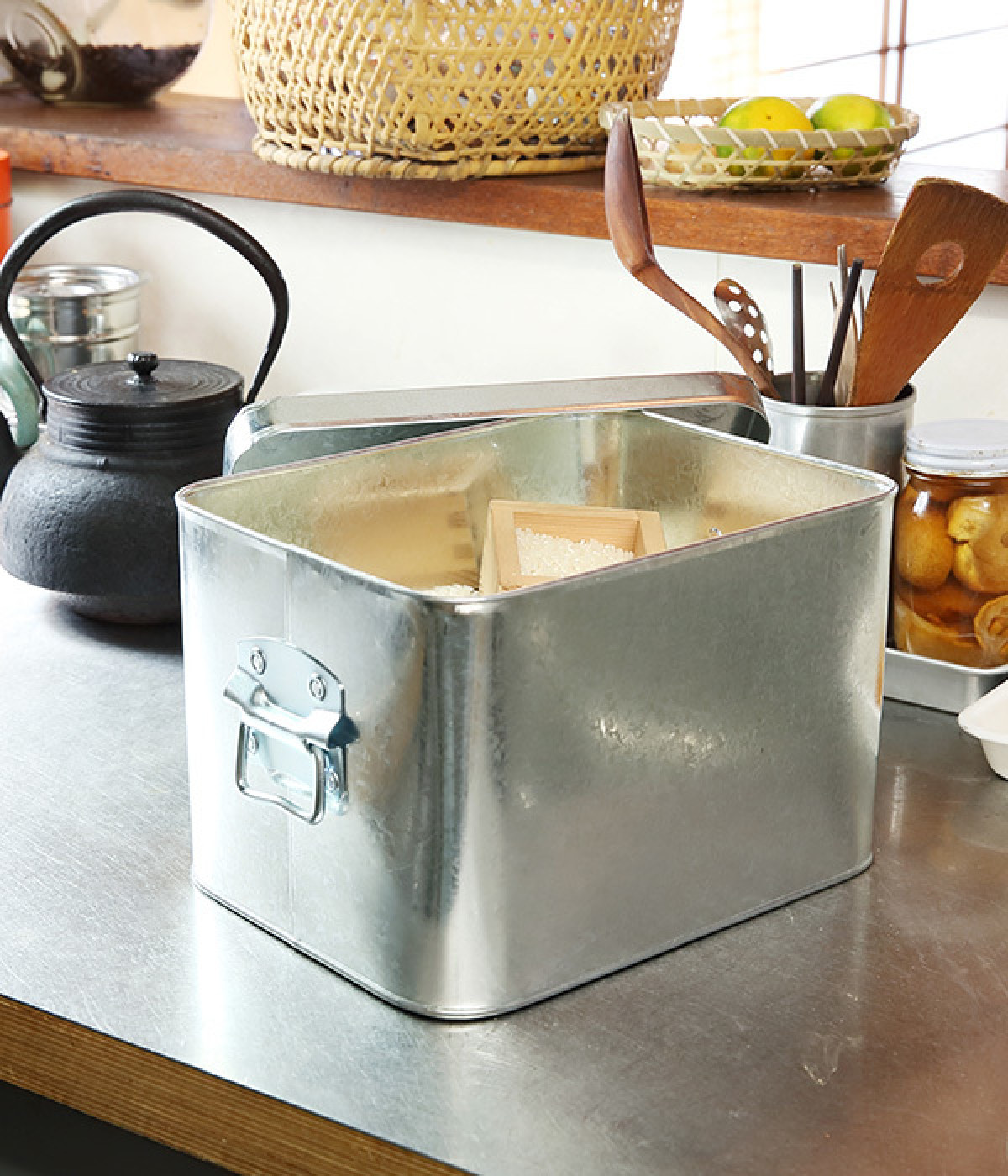 トタンの米びつ　7kg(カラー1-ONESIZE)