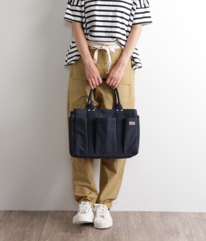 ヘビーキャンバススツールトートバッグ　Sカラー(ネイビー-ONESIZE)