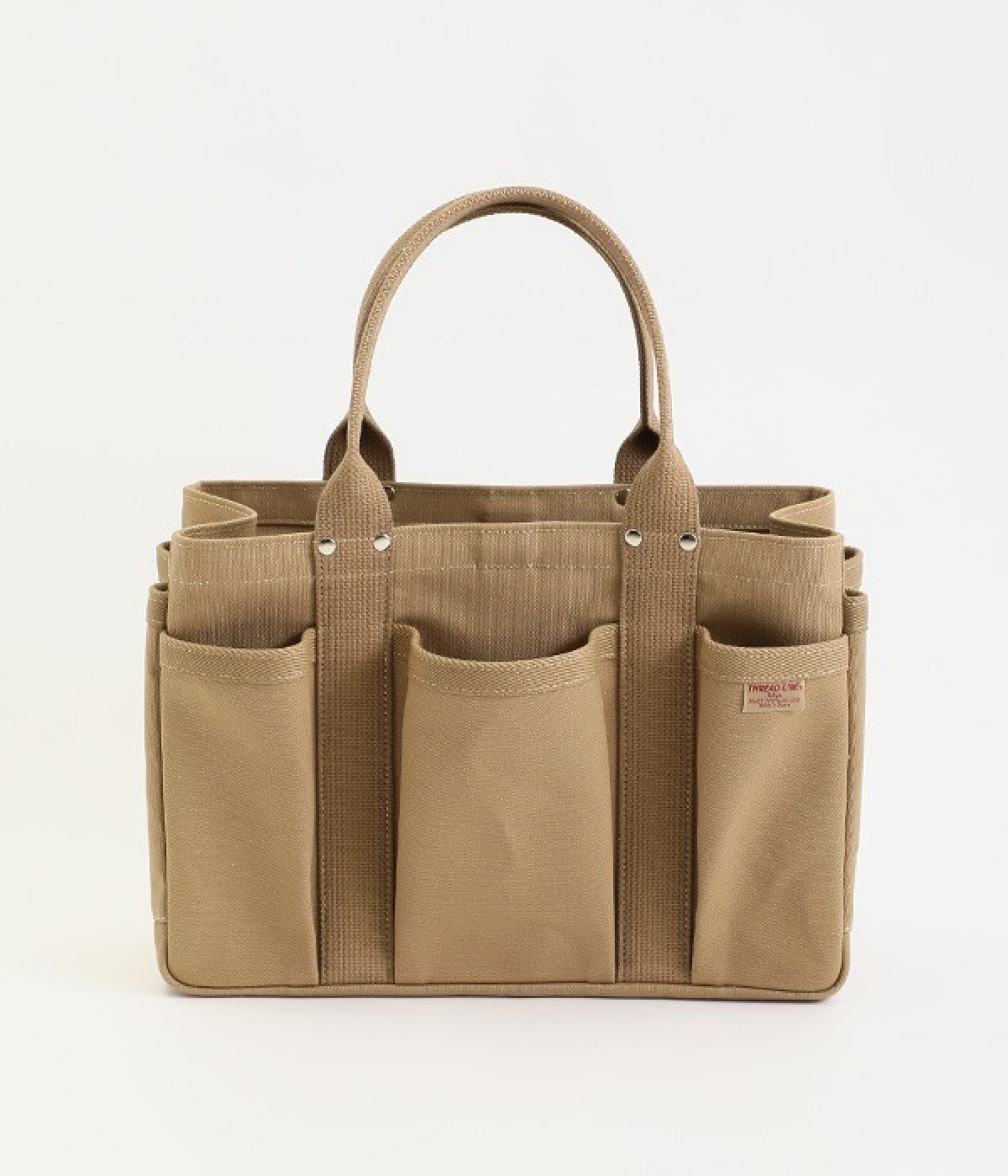 ヘビーキャンバススツールトートバッグ　Sカラー(ベージュ-ONESIZE)