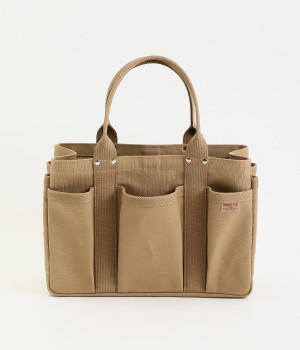 ヘビーキャンバススツールトートバッグ　Sカラー(ベージュ-ONESIZE)