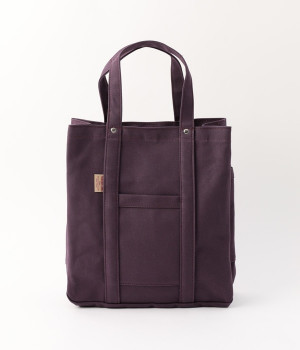 8号帆布スクエアトート(パープル-ONESIZE)