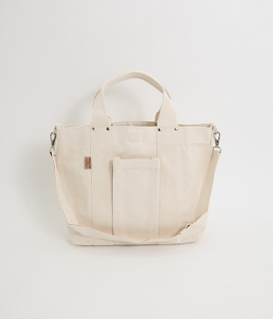 キャンバスボトルトートバッグ(キナリ-ONESIZE)