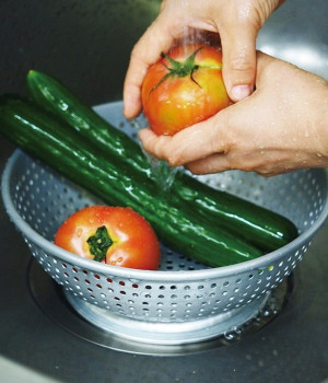 アルマイトざる　22cm(カラー1-ONESIZE)