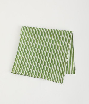 インド木版バンダナ(グリーン-ONESIZE)