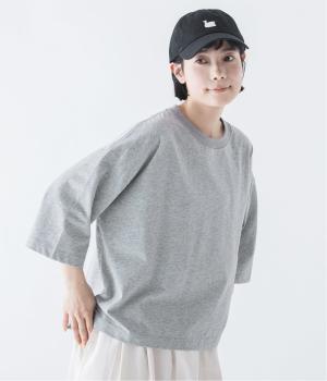 1枚で着映えるワイドプルオーバー(杢グレー-F)