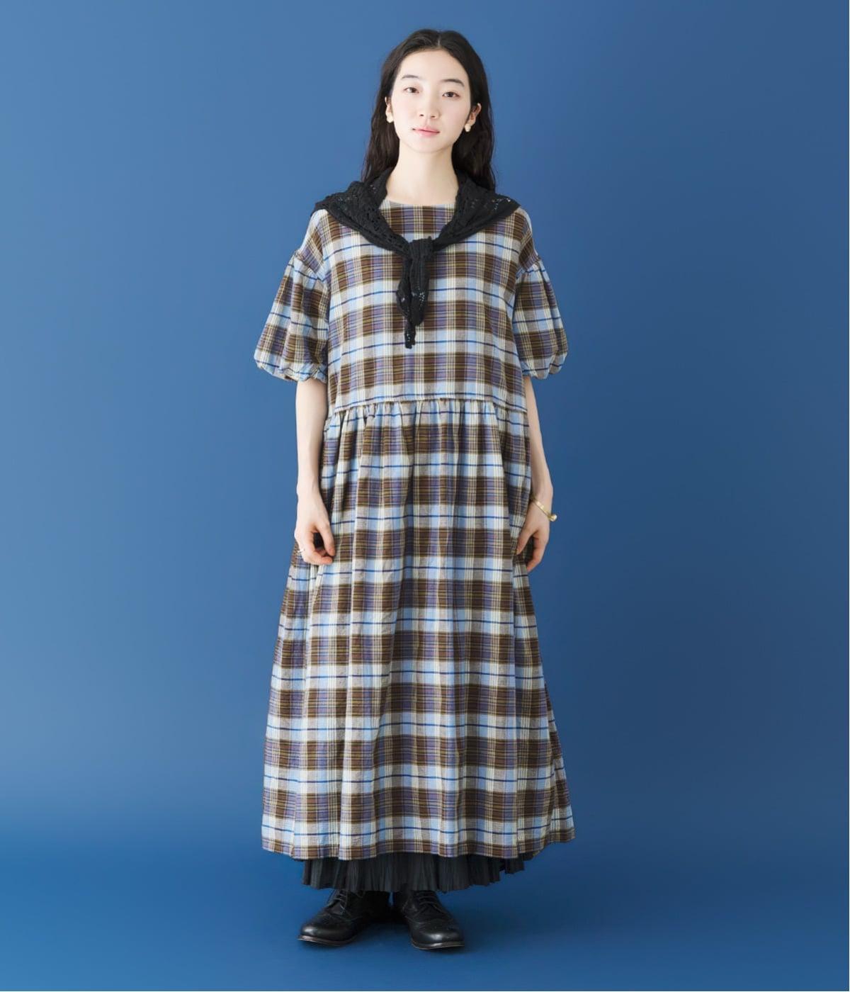 7月上旬発売予定】マドラスチェックワンピース｜Lintu Laulu