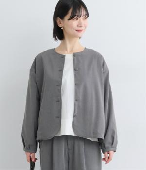 ＴＲツイル バックギャザージャケット(チャコール-F)