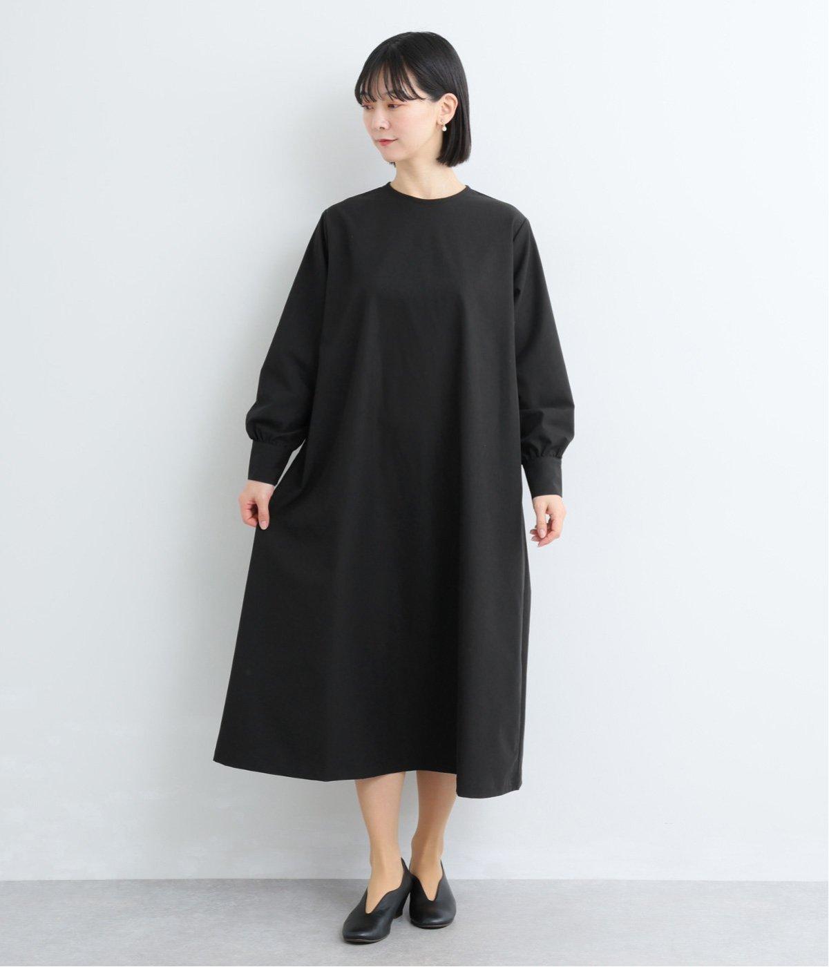 ＴＲツイル Ａラインワンピース(ブラック-F)