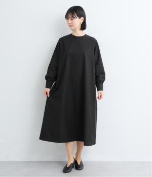 ＴＲツイル Ａラインワンピース(ブラック-F)