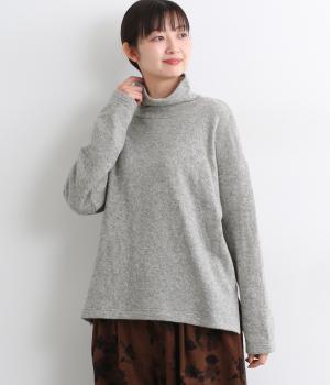 コットンウール接結天竺タートルネックプルオーバー