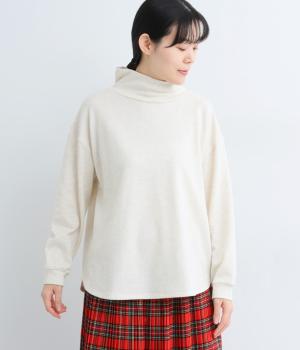コットンミニ裏毛タートルプルオーバー(オートミール-F)