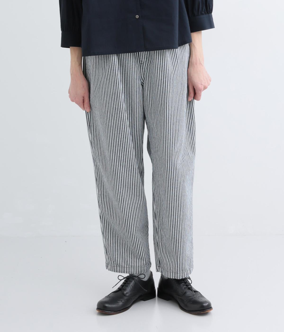 デニム製品洗いテーパードパンツ(ヒッコリー-F)