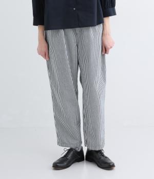 デニム製品洗いテーパードパンツ(ヒッコリー-F)