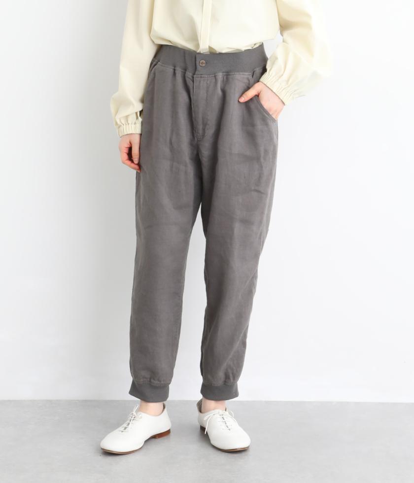 太番手リネンジョガーパンツ