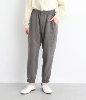 太番手リネンジョガーパンツ