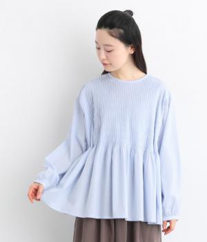 ソフトローンピンタック2wayブラウス