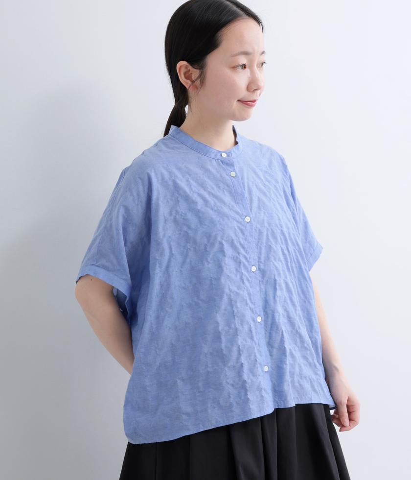 コットンシャーリング　ドルマンシャツ