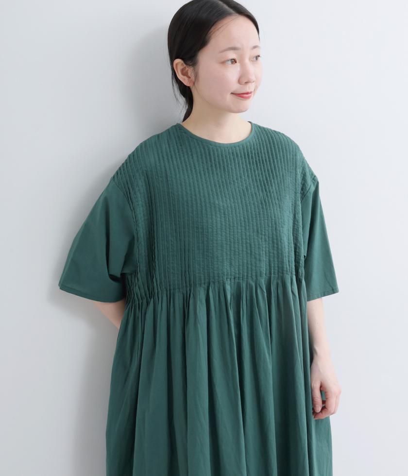 ソフトローン　ピンタックワンピース